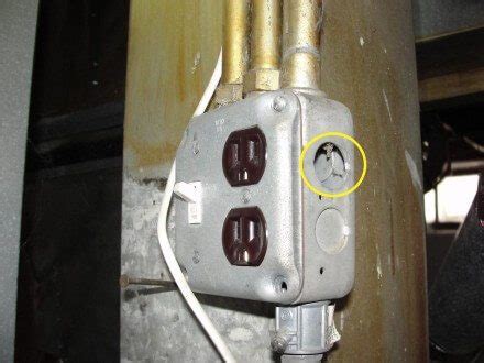 how to junction box with plugs|junction box knockout plug.